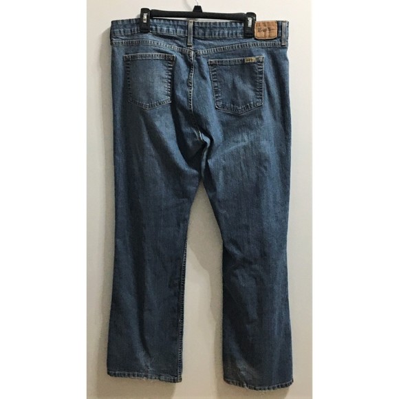 Distressed Levi Low Rise Bootcut Misses 18 Stretch Jeans - Picture 2 of 8